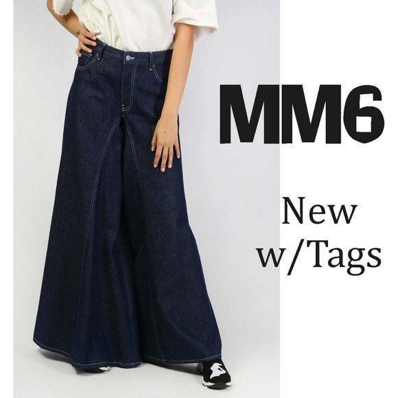 MM6 Maison Martin Margiela Denim - NEW sz 8 Maison Margiela MM6 Super Wide Leg Jeans